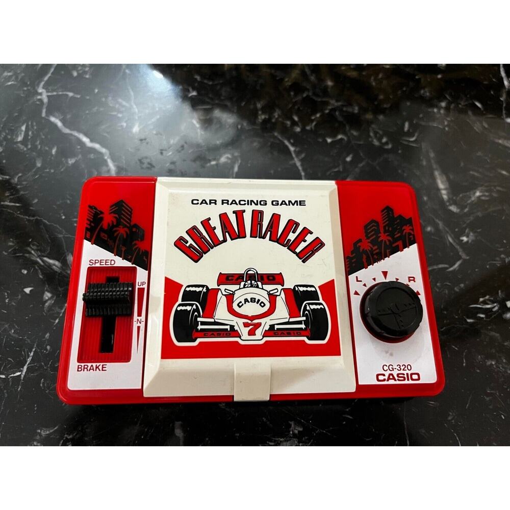 Vintage Casio Car Racing Game CG-320 Great Racer Working Rare